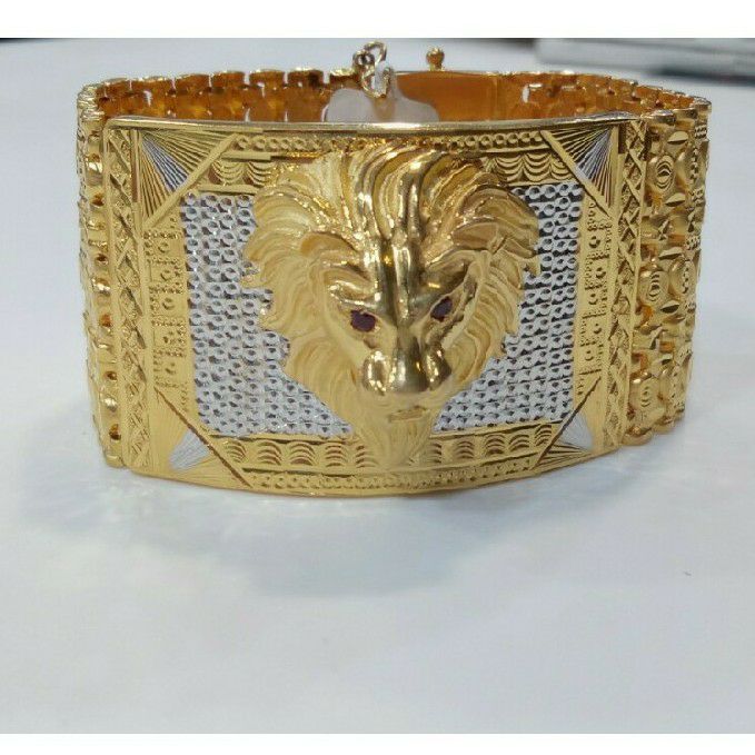 22k Gents Fancy Gold Dai Cutting Lucky G-9851
