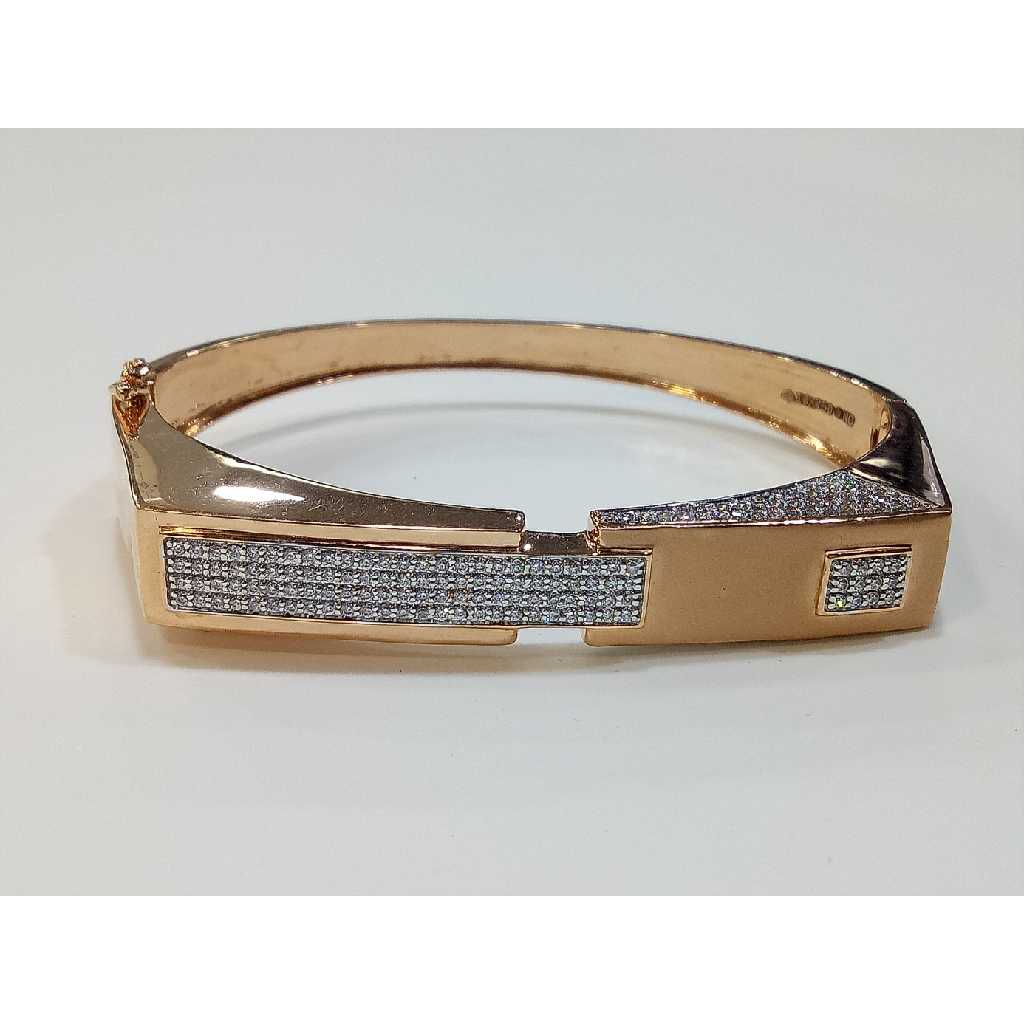 18k Gents Name Rose Gold Kada G-4309
