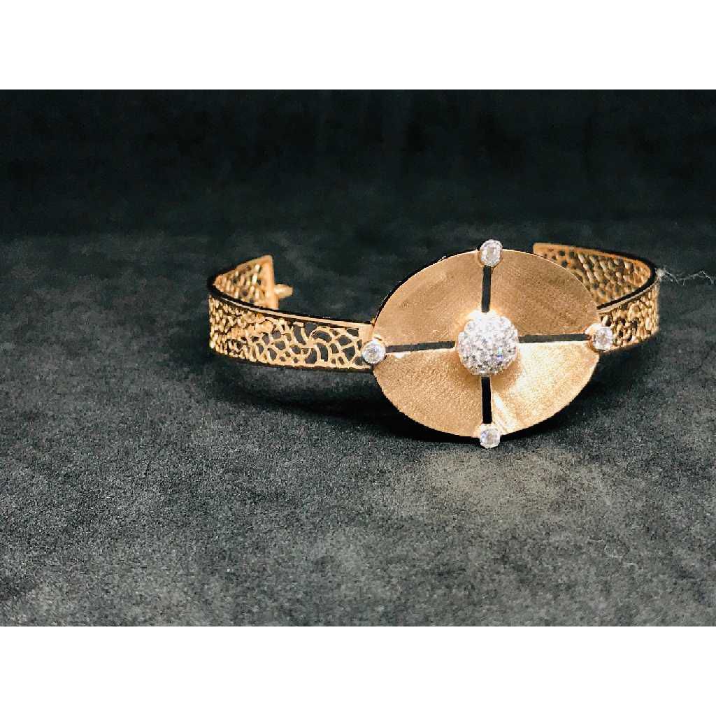 18k Ladies Fancy Rose Gold Kada K-50030