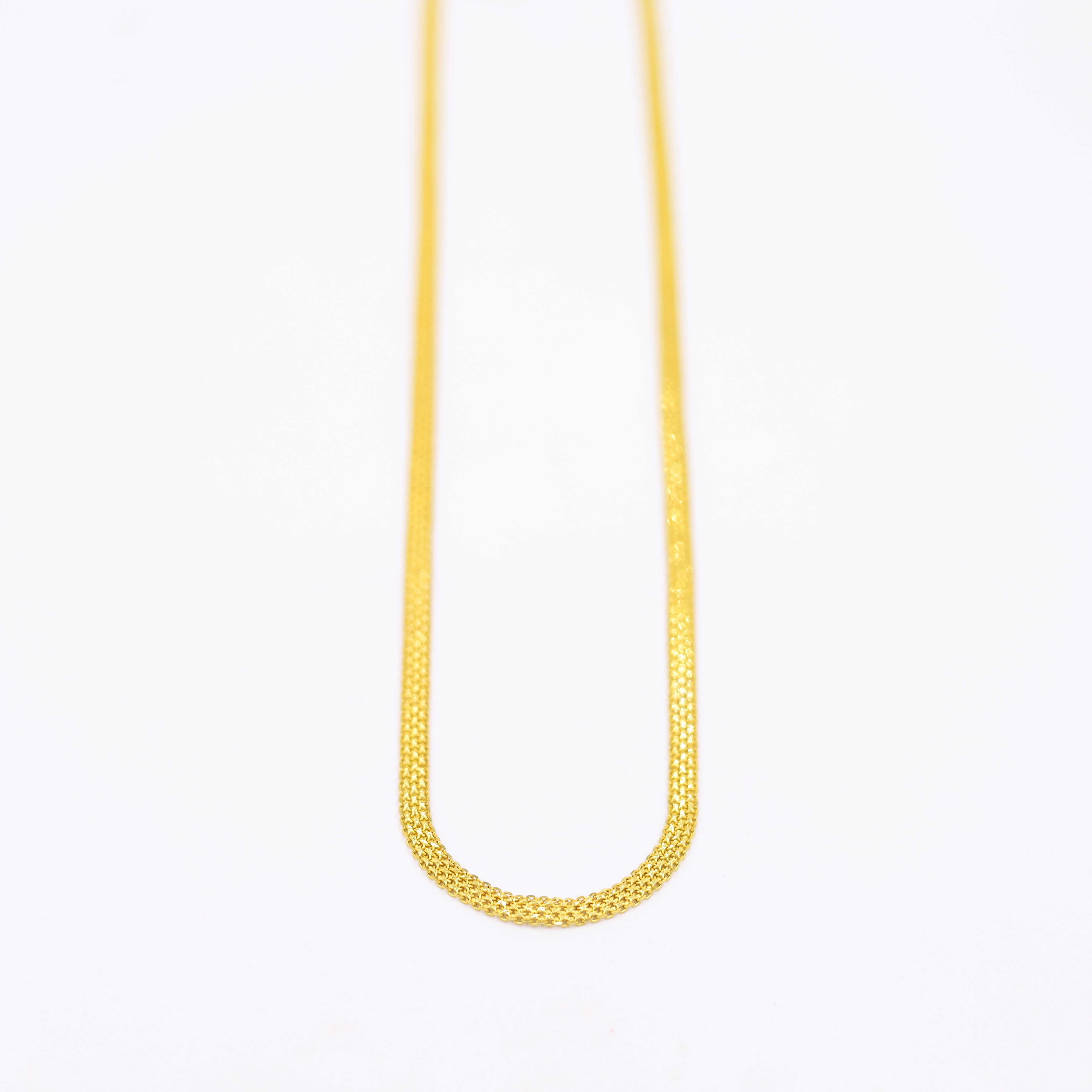 Elegant Criss Cross Gold Chain For Men