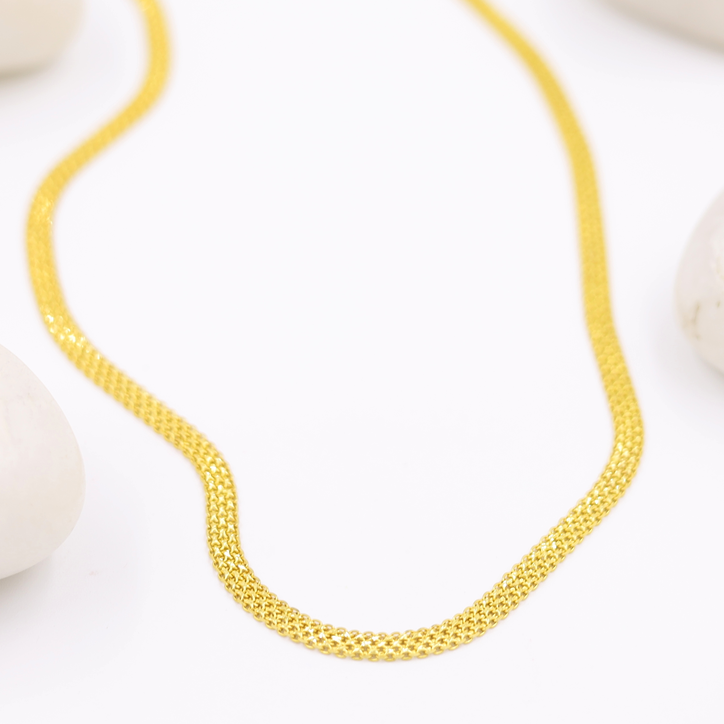 Elegant Criss Cross Gold Chain For Men