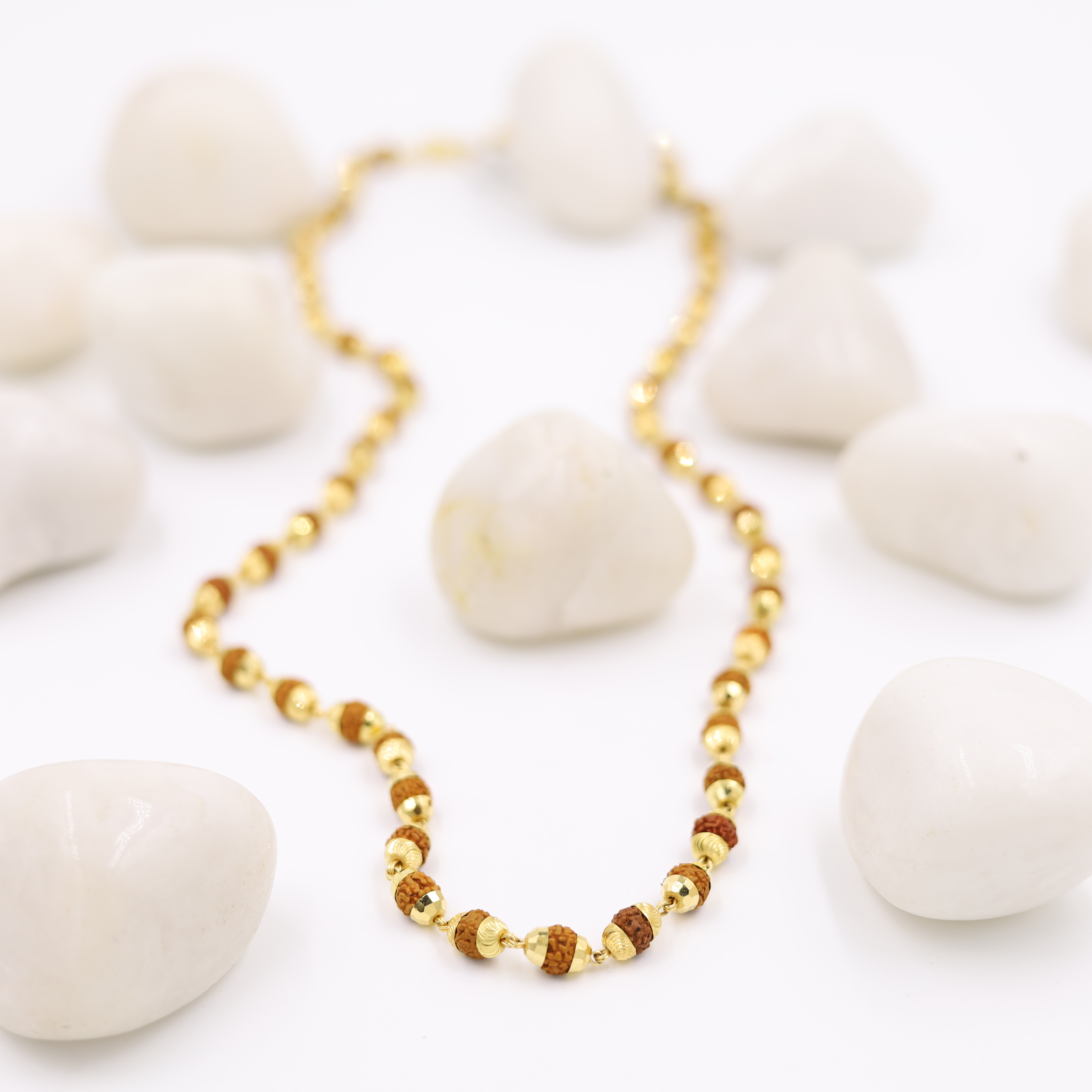 22Kt Rudraksh Gold Chain
