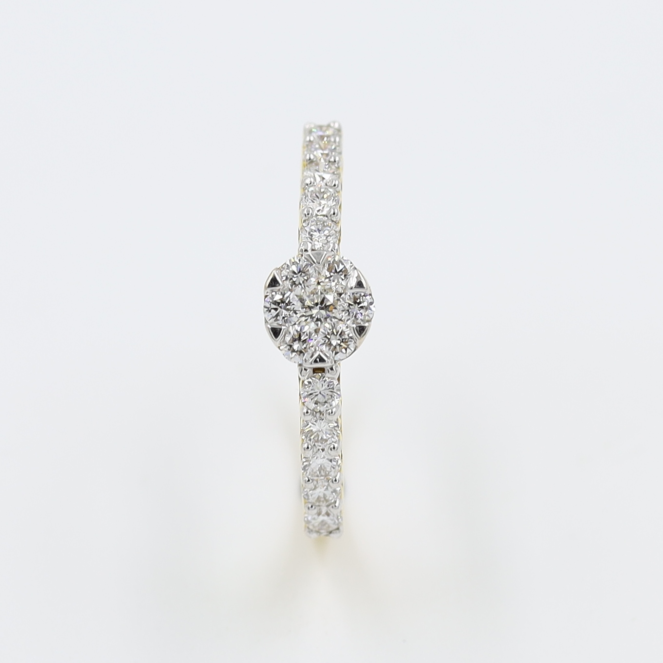 18kt Yellow Gold Pressure Setting Diamond Ring
