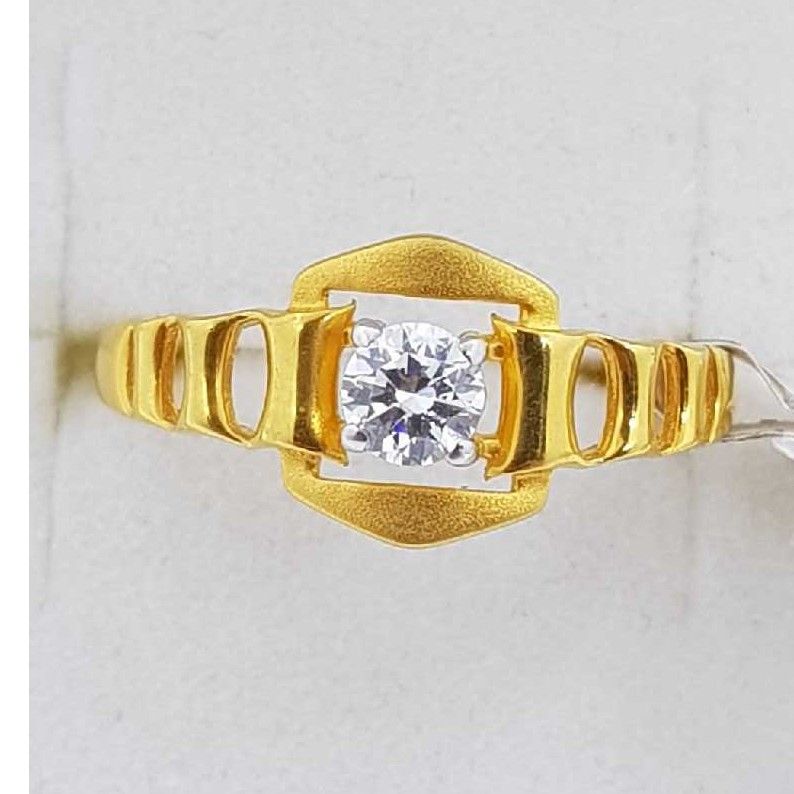 916 Gold single stone Ladies Ring SJ-LR/45
