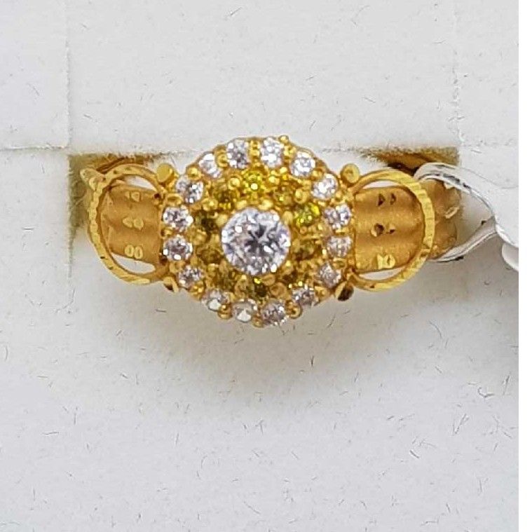 916 Gold ladies ring with color stone SJ-LR/47