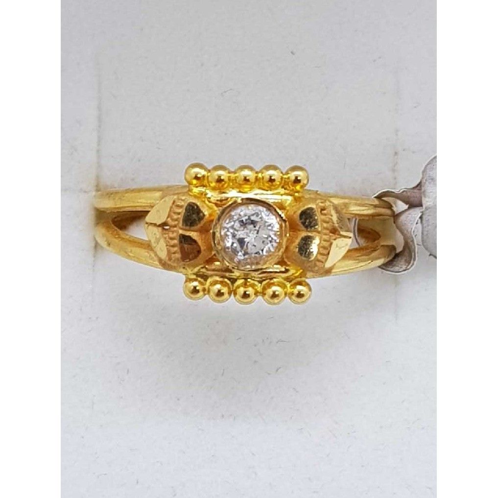 916 Gold ladies ring with ad SJ-LR/54