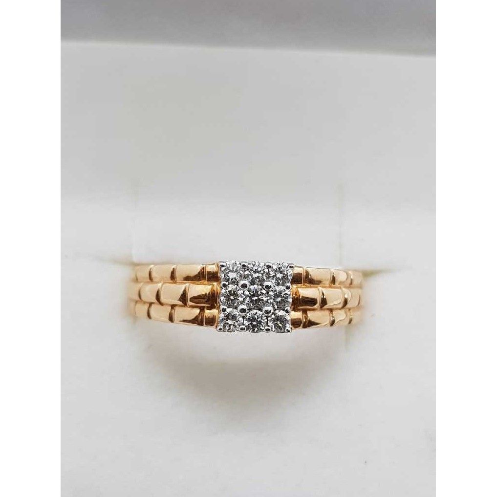 Rose gold real diamond Gents ring SJ-RGR/2