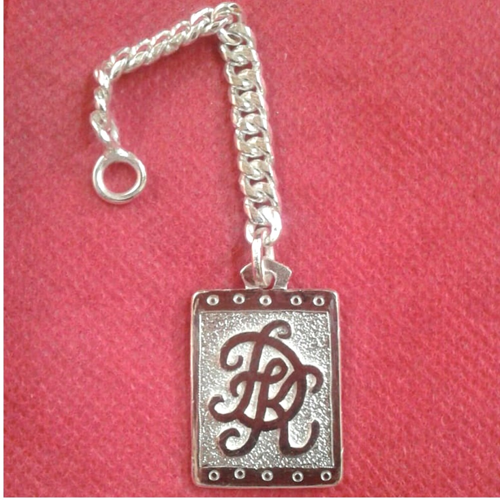 925 silver alphabet letter keychain 001