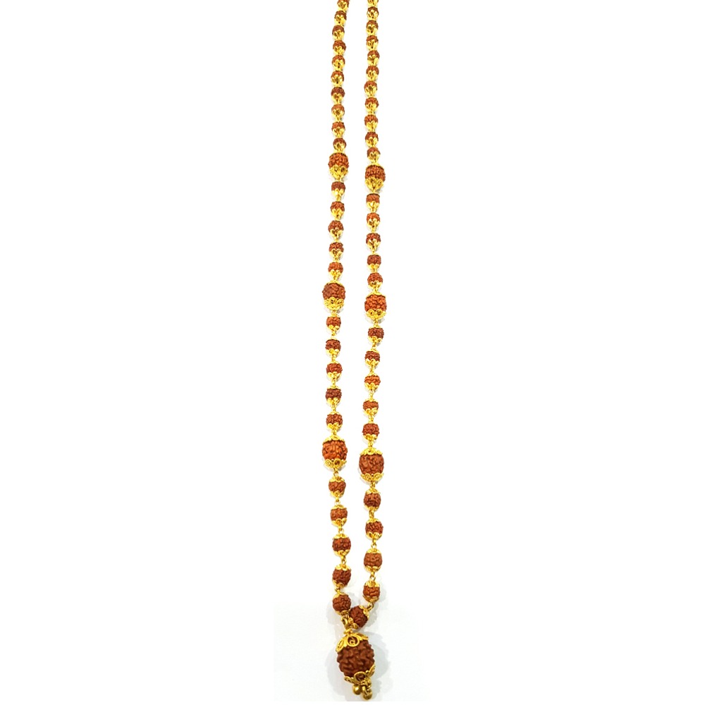 22KT Gold Fancy Rudraksha Mala