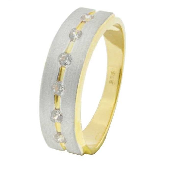 22K / 916 Gold Ladies Indian CZ Stone Wedding Band