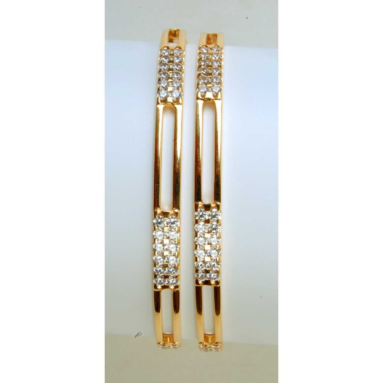 22K / 916 Gold Ladies CNC Stone Bangles