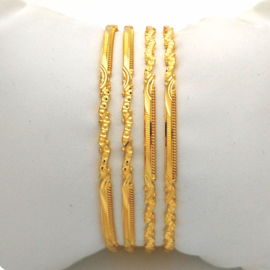 Gold hallmark rawa bangle - 1ls2123