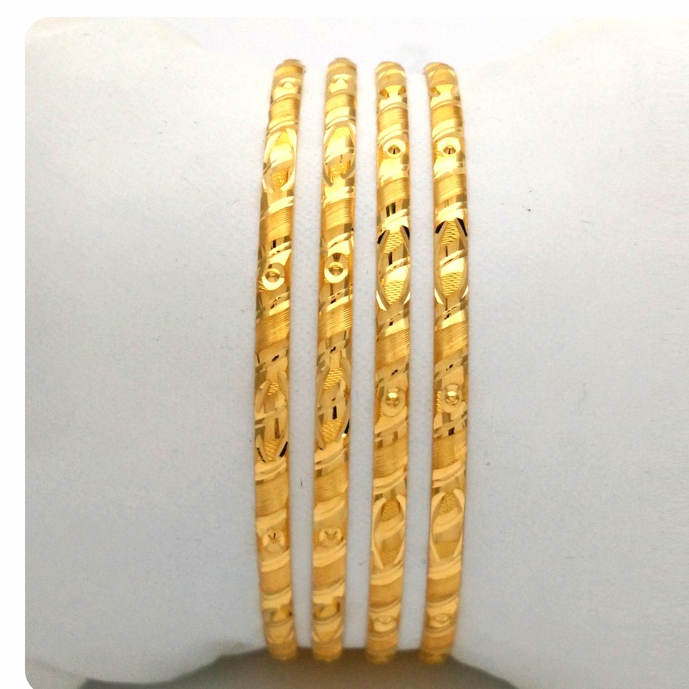 GOLD HALLMARK plain BANGLE - dp1189