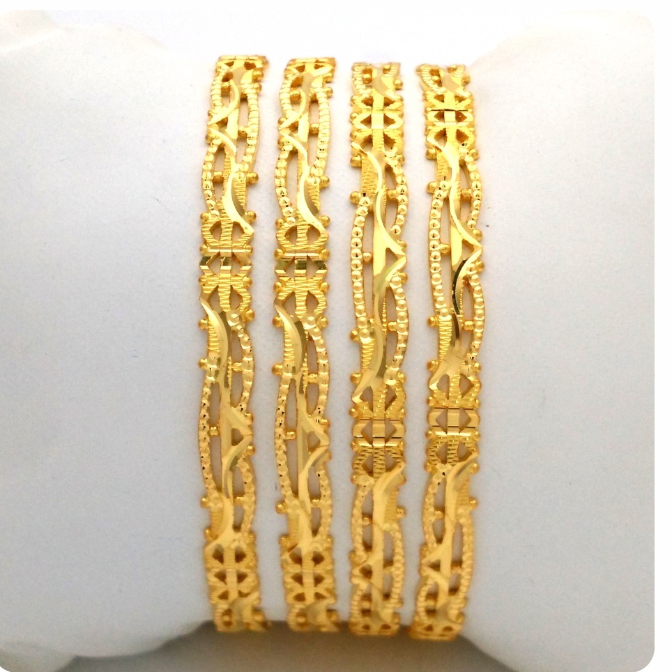 GOLD HALLMARK RAWA BANGLE - 3lr1188