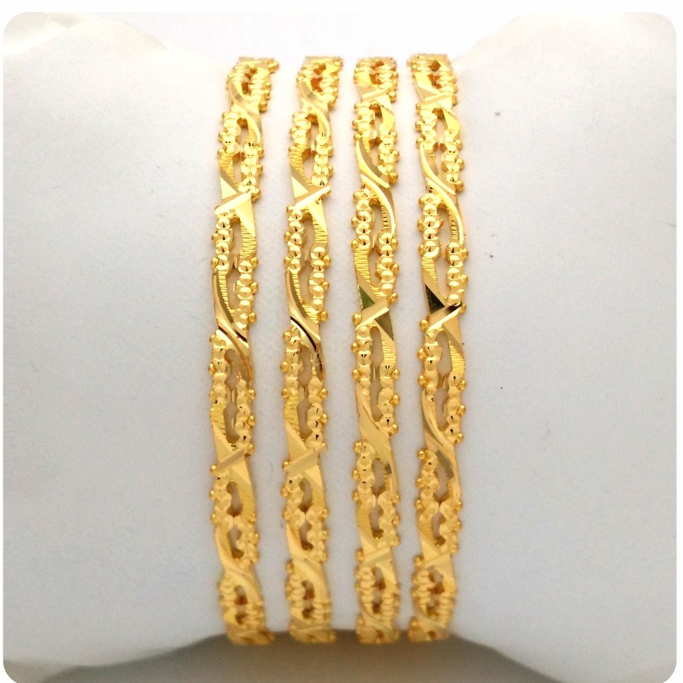 GOLD HALLMARK RAWA BANGLE - 2LR1186