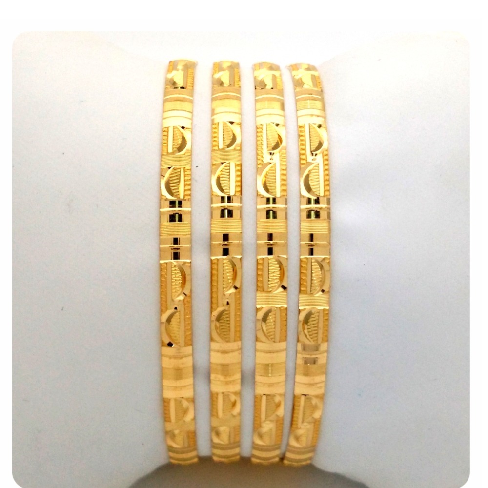 GOLD HALLMARK PLAIN BANGLE - KN1161