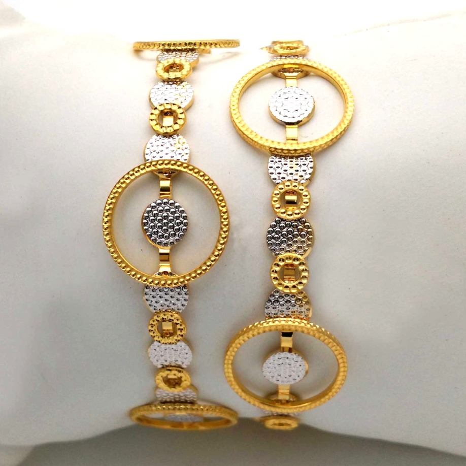 GOLD HALLMARK CNC LASER BANGLE - CLJ1139