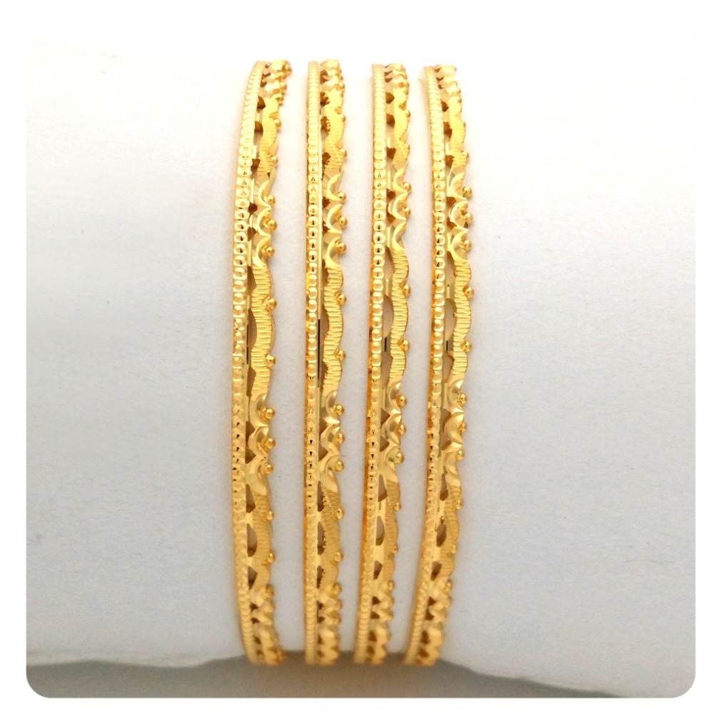 GOLD HALLMARK RAWA BANGLE - 2LR1111