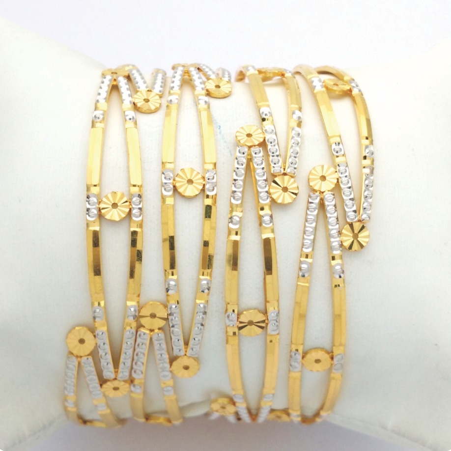 GOLD HALLMARK CNC LASER BANGLE - CLJ1087