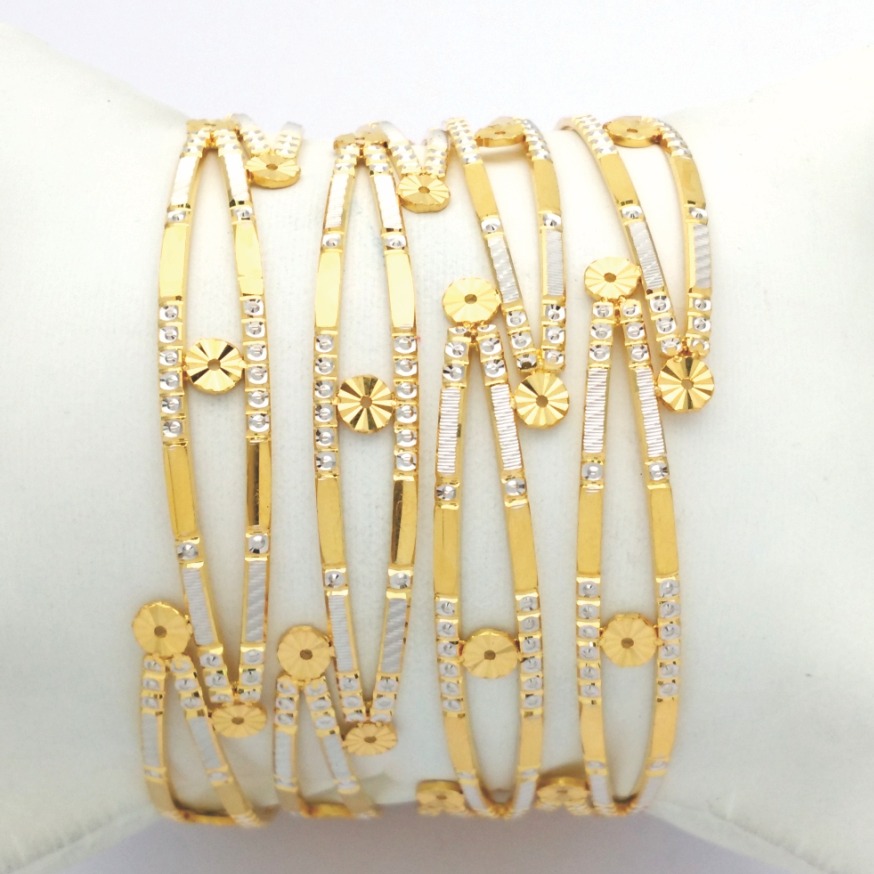GOLD HALLMARK CNC LASER BANGLE - CLJ1086