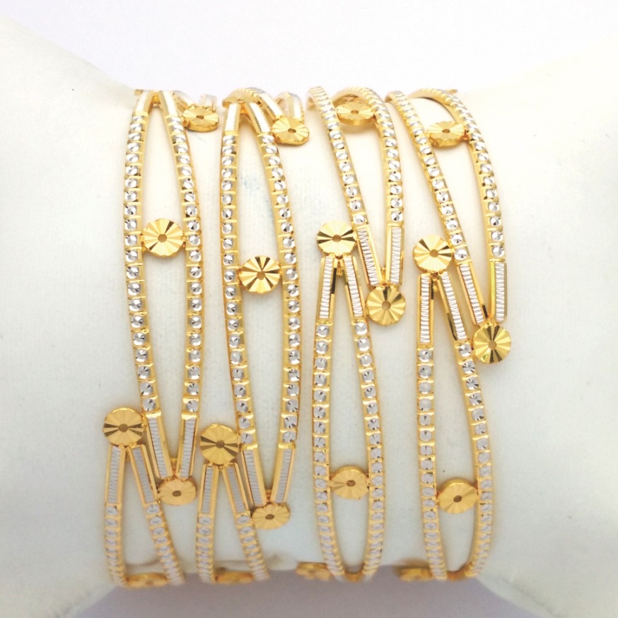 GOLD HALLMARK CNC LASER BANGLE - CLJ1085