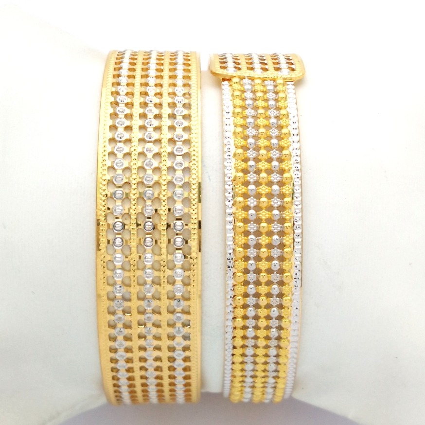 GOLD HALLMARK CNC + JALI BANGLE - CLJ1080