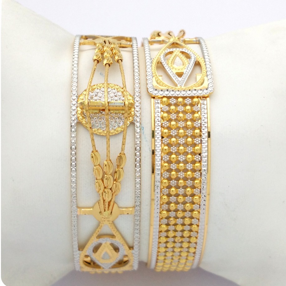 GOLD HALLMARK CNC + JALI + MANI BANGLE - CML1079