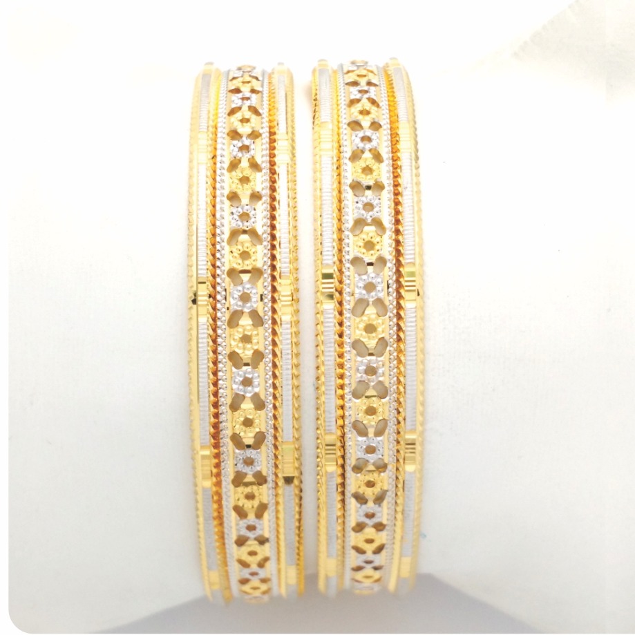 GOLD HALLMARK CNC LASER BANGLE - CLJ1066