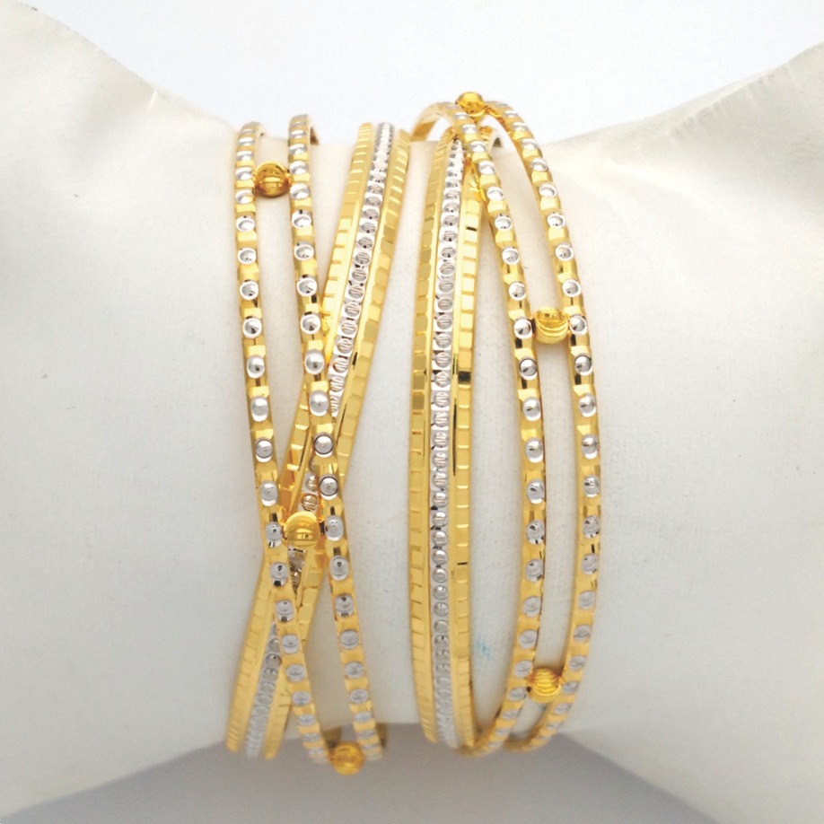 GOLD HALLMARK PLAIN MANI BANGLE - SML1063