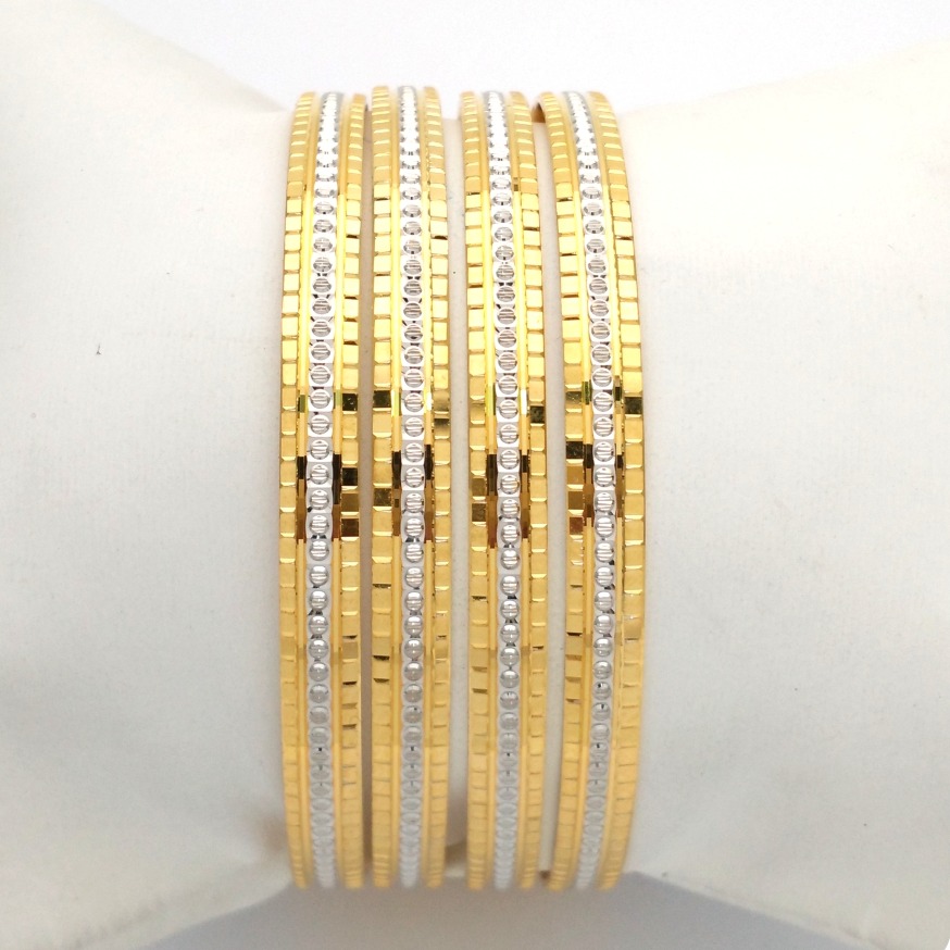 GOLD HALLMARK PLAIN BANGLE - PT1052
