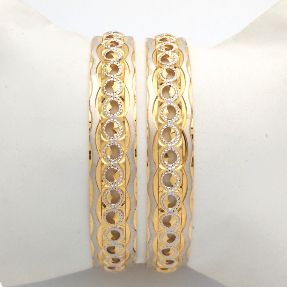 GOLD HALLMARK CNC LASER BANGLE - CLJ1045