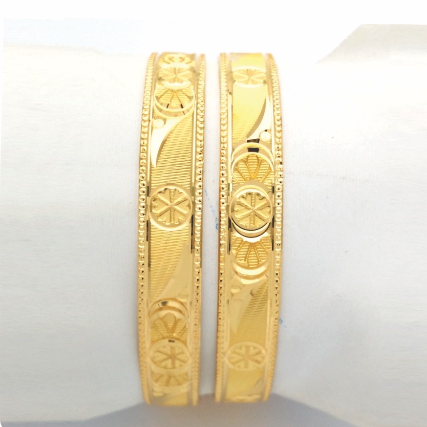 GOLD HALLMARK KHILA BANGLE - PK1031