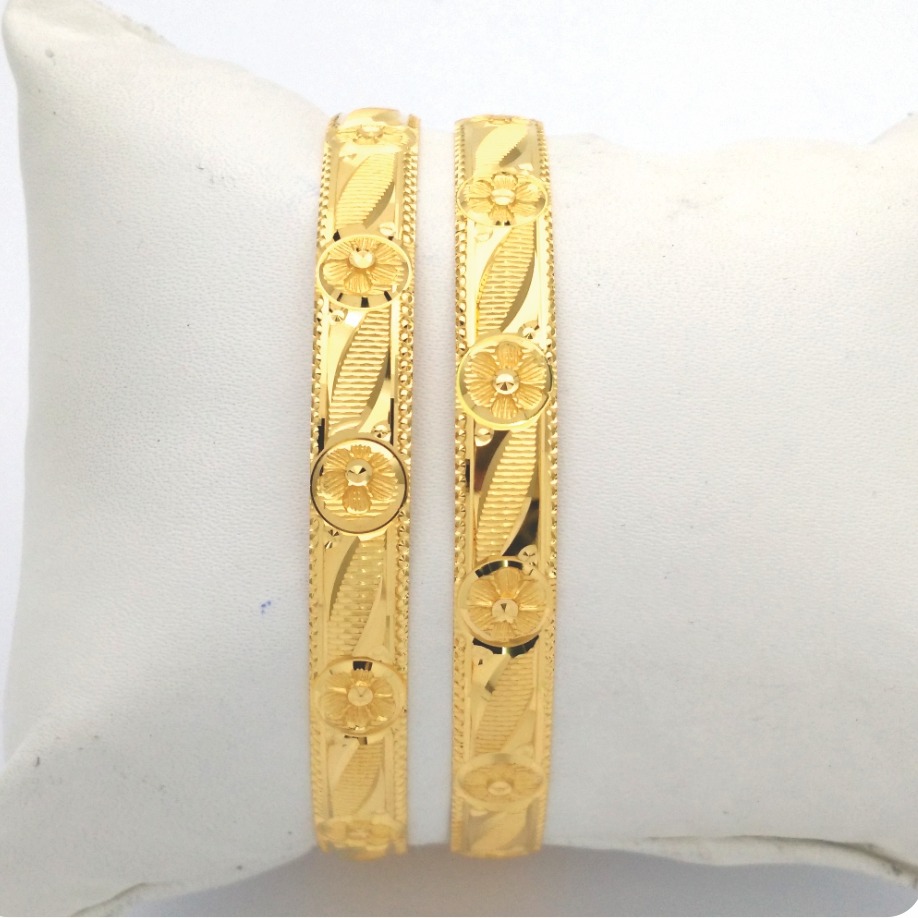 GOLD HALLMARK KHILA BANGLE - HKS1015