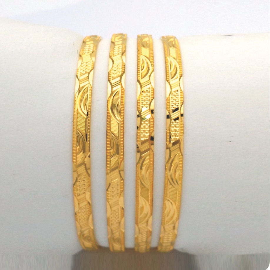 Gold Hallmark HOLLO Bangle - KNP992