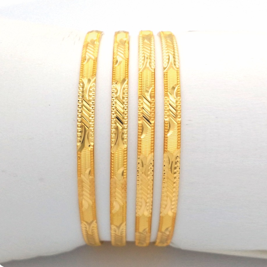 Gold Hallmark HOLLO Bangle - KNP991