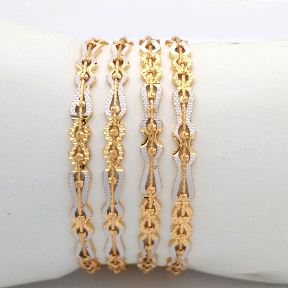 Gold Hallmark GLASS MANI Bangle - SML985