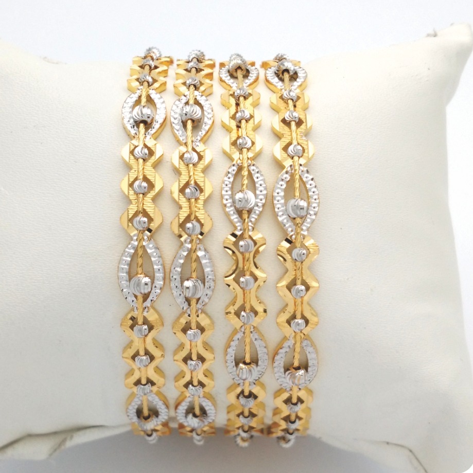 Gold Hallmark GLASS MANI Bangle - SML972