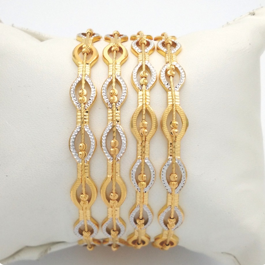 Gold Hallmark GLASS MANI Bangle - SML971
