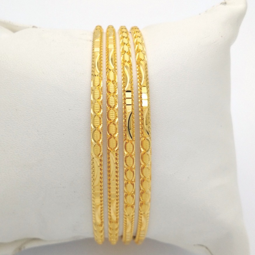 Gold Hallmark HOLLO Bangle - IP938