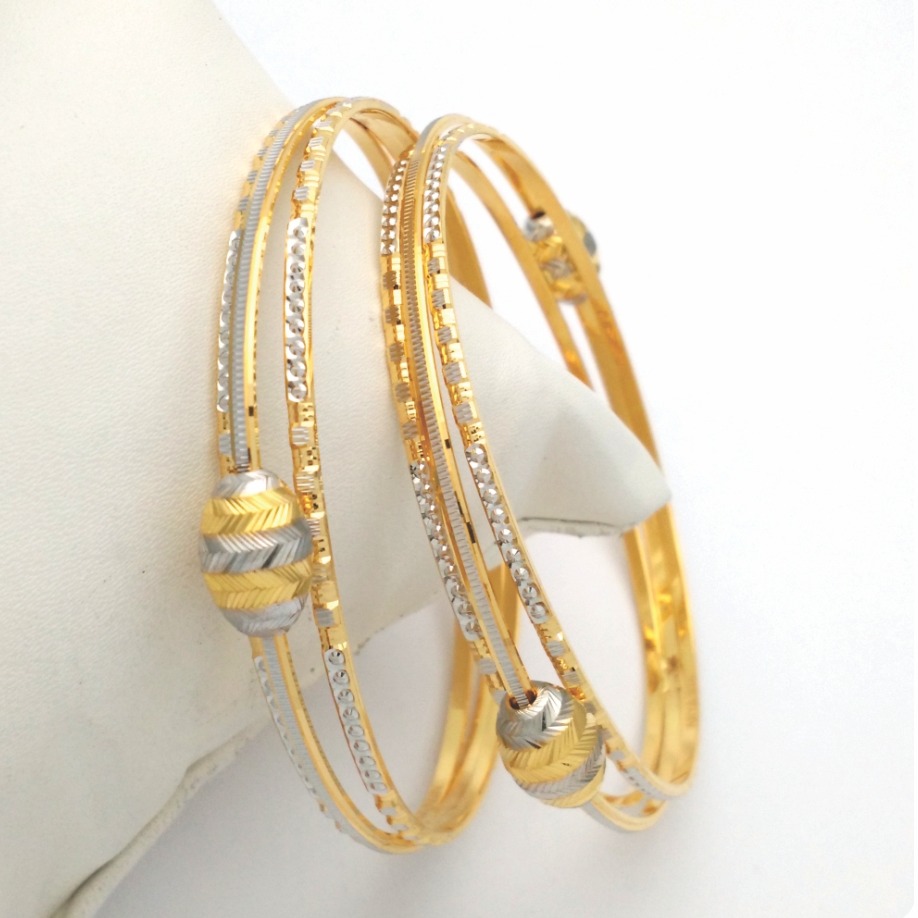 Gold Hallmark GLASS MANI Bangle - SML931
