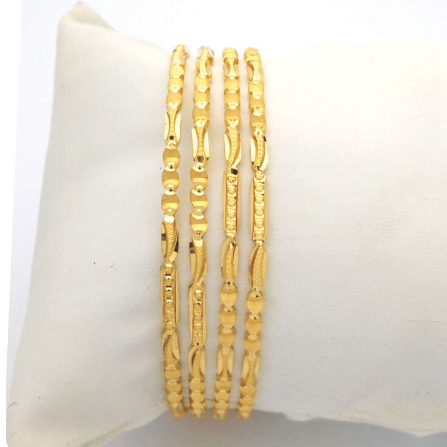 Gold Hallmark GOAL DIA Bangle - GD913