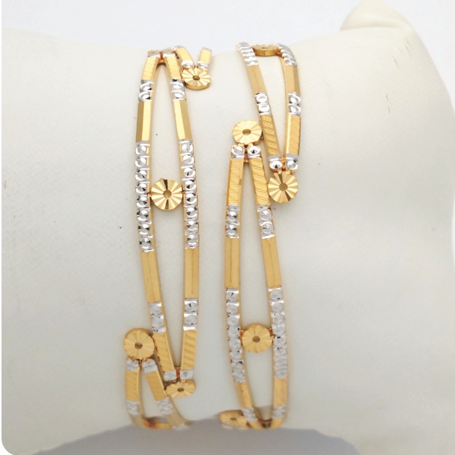 GOLD HALLMARK CNC LASER BANGLE - CLJ855