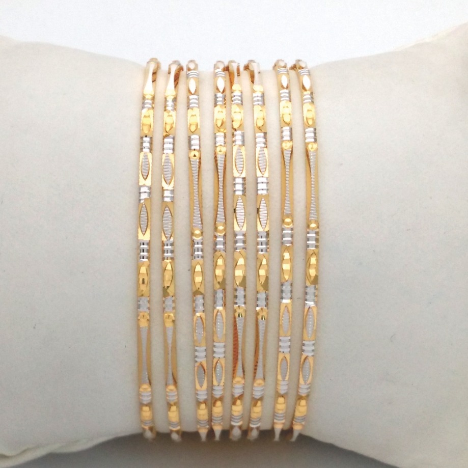 Gold hallmark glass bangle - gl847