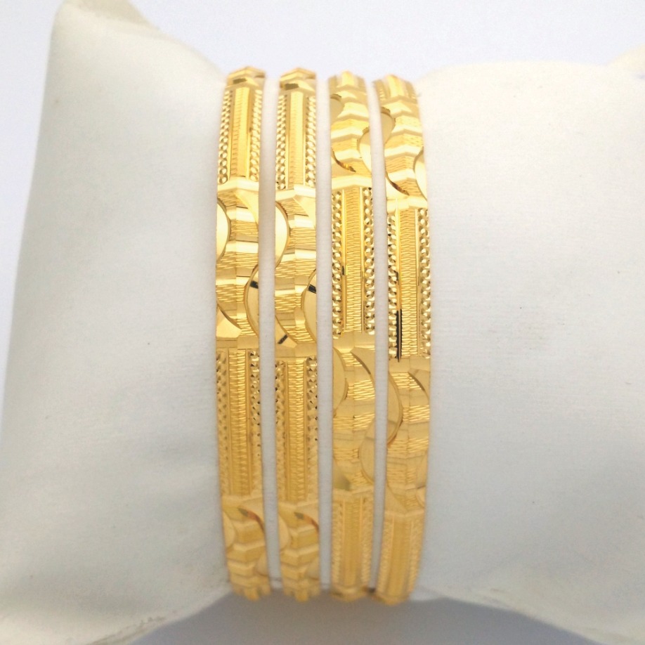 GOLD HALLMARK TRIANGLE BANGLE - TR839