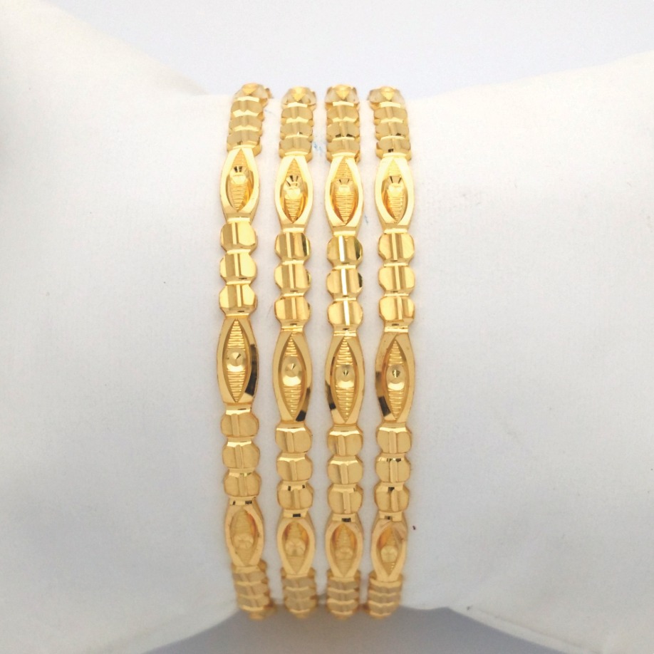 GOLD HALLMARK KANAS + DIE BANGLE - DD827