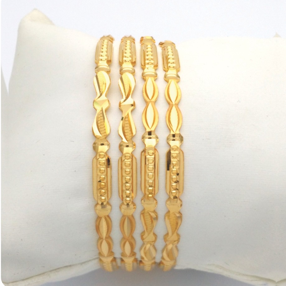 GOLD HALLMARK KANAS + DIE BANGLE - DD825