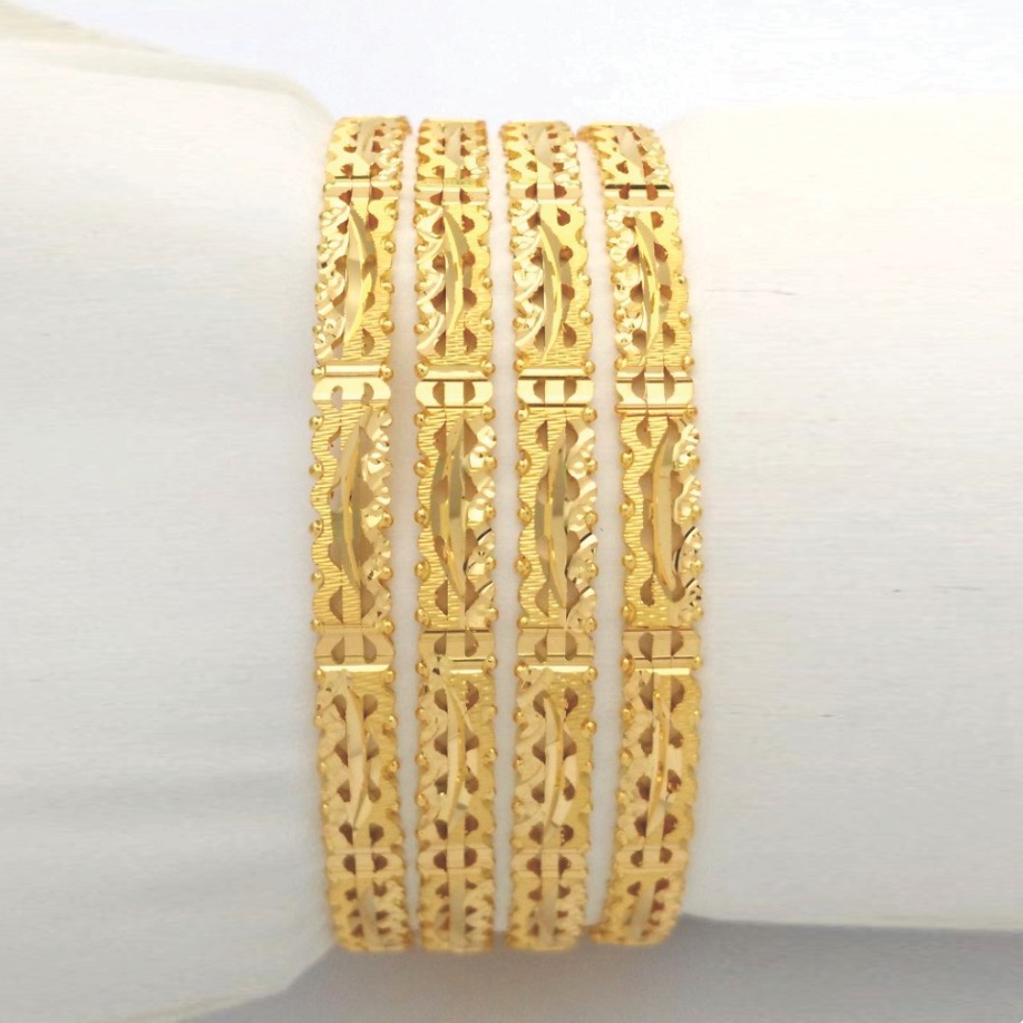 GOLD HALLMARK RAWA BANGLE - 3LR813