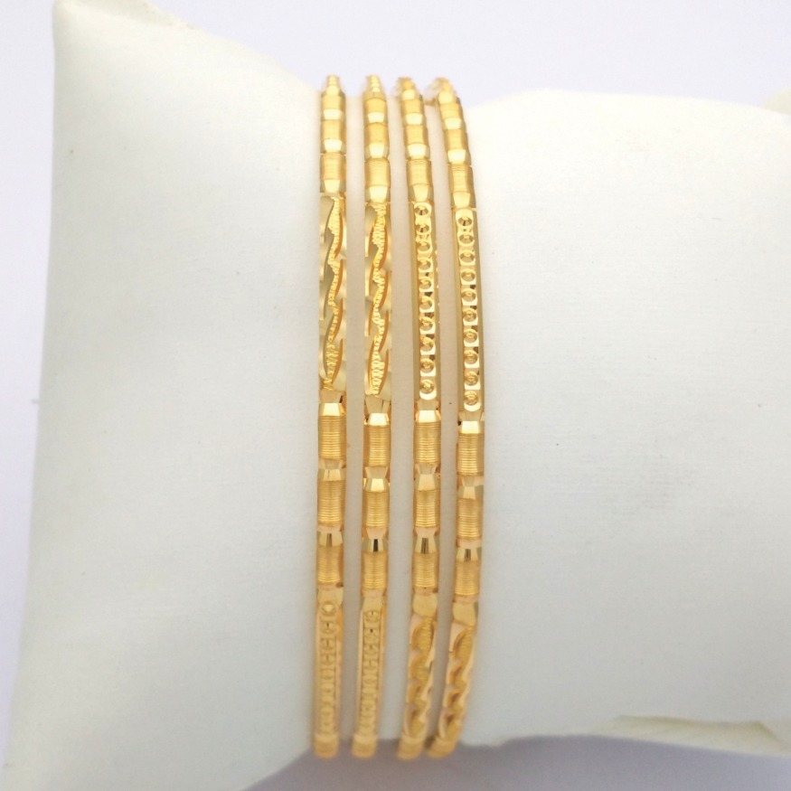 Gold Hallmark Goal Bangle - GO811