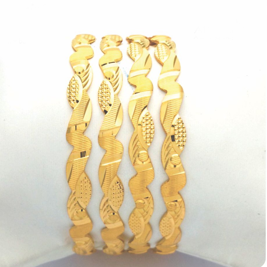Gold Hallmark Cnc PATLA Bangle - CP791