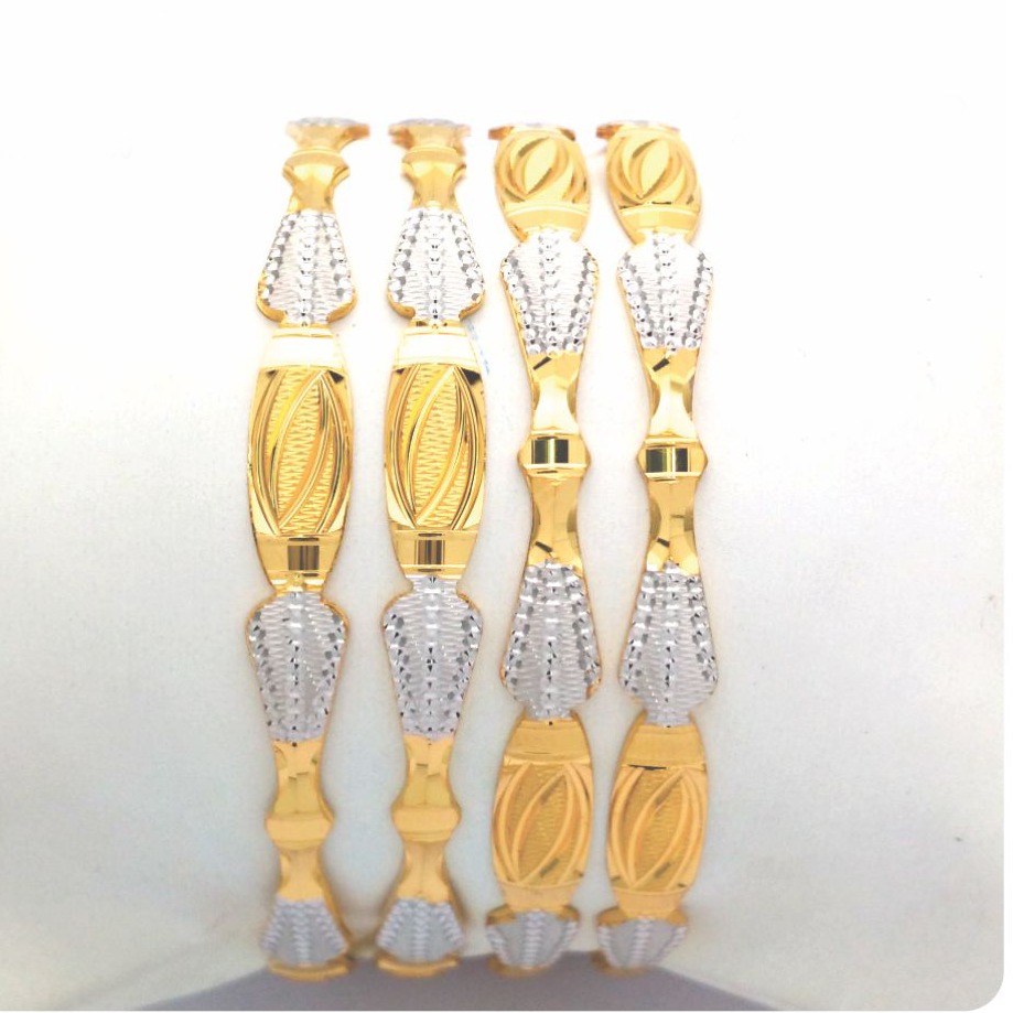 Gold Hallmark Cnc PATLA Bangle - CP789
